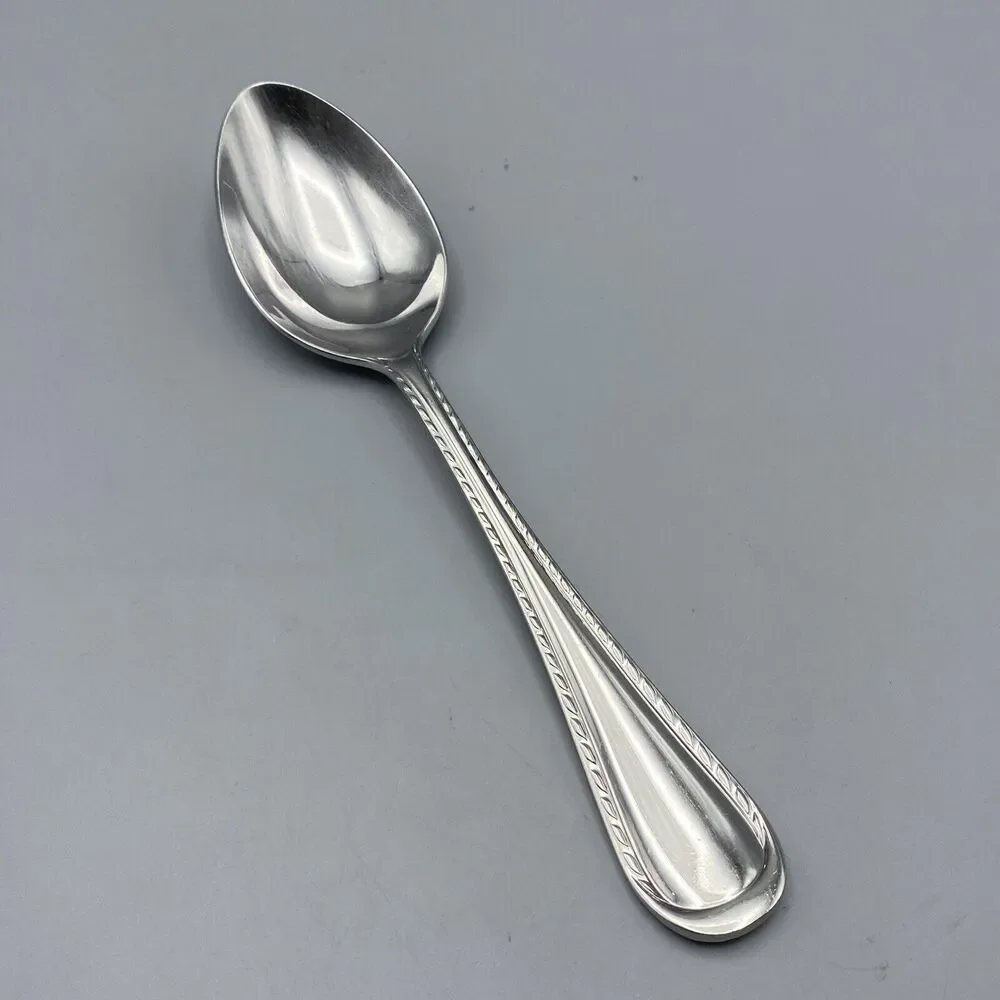 Waterford‎ Castlebridge Tablespoon 1pc Stainless Rope Outline Serving Spoon